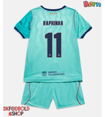 Barcelona Raphinha Belloli #11 Tredje trøje Børn 2026-27 Kort ærmer (+ korte bukser)